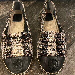 Tory Burch Espadrilles Color Block sz 9 EUC